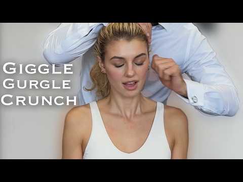 Virgin Spine *ASMR Fresh Cracks & Perfect Crunch* Chiropractic Popping, Tapping, Gurgles & Giggles.