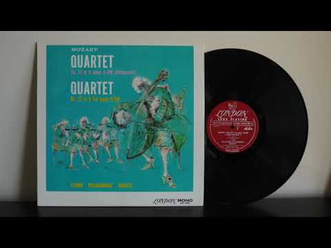 Mozart, Vienna Philharmonic Quartet ‎– Quartet No. 20, 22 (1961) London CM 9298
