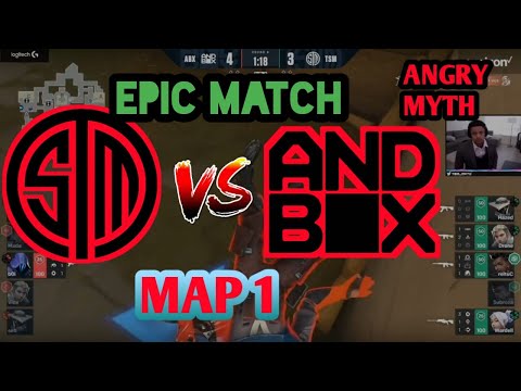Coach MYTH Reacts to  TSM  Vs  ANDBOX !!  MAP 1 !! VCT Challengers *SAD* MYTH