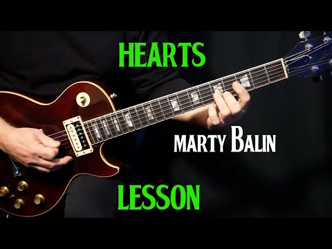 how to play "Hearts" on guitar by Marty Balin | guitar LESSON tutorial