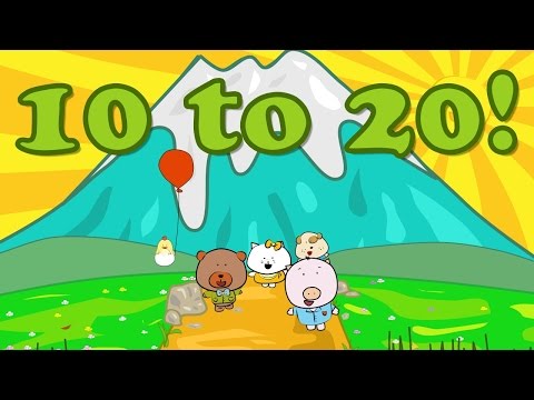 Number Song 10-20 | Counting from 10-20 | The Singing Walrus