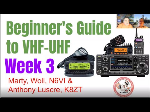 Beginners Night- Intro to VHF/UHF- Week 3 Ham Activities- Contesting, Satellites, etc.- 07/20/2022