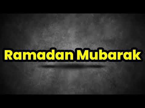Ramadan Mubarak Pronunciation | How To Say Ramadan Mubarak