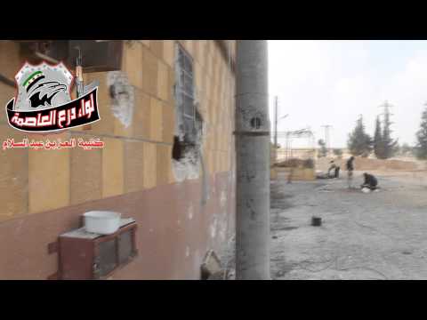 استهداف نقاط قوات النظام في قرية الدويرينة في ريف حلب بواسطة صواريخ محلية الصنع من قبل كتيبة العز بن عبد السلام