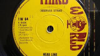 6 DEAD NINETEEN GONE TO JAIL / HEAD LINE - Big Youth / Observer Strike.