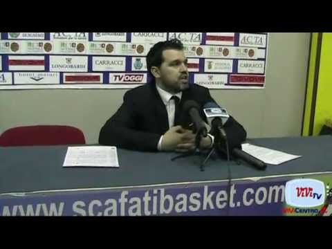 Post Partita Givova Scafati basket Paffoni Fulgor Basket Omegna Alessando Magro 04/04/2015