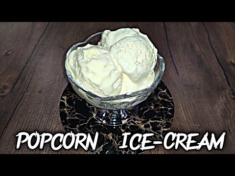 Popcorn Ice cream Recipe | Easy to Make Ice Cream | Yummy Icecream | Popcorn Ice cream