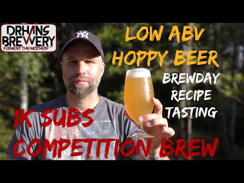 Low ABV Hoppy Beer - Low alcohol beer NEIPA brewday, recipe & tasting!