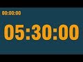 5 hour 30 minute timer (with end alarm, time elapsed and progress bar)