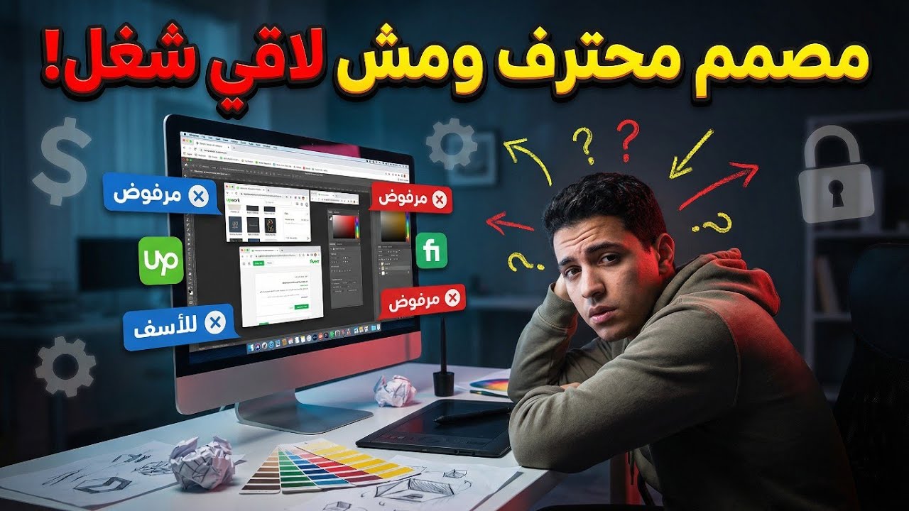 أفضل اماكن  البحث عن عمل للمصممين 2026 (دليل شامل للفريلانسر)
