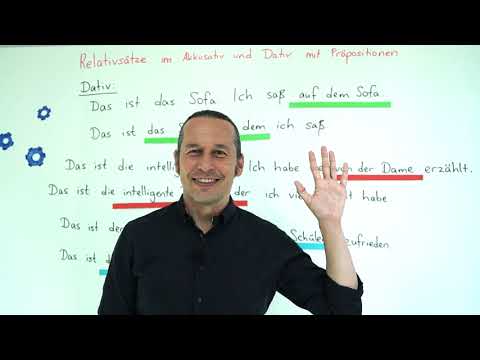 Almanca B1 Orta Seviye Ders - 3 Relativsätze im Akkusativ und Dativ mit Präpositionen