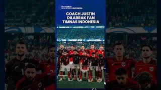 KEPANIKAN COACH JUSTIN DILABRAK FAN saat Indonesia Dikalahkan Australia: Masih Tetap Bela Kluivert?