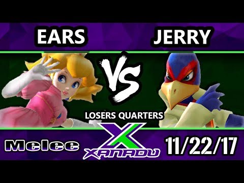 S@X 229 Melee - Ears (Peach) Vs. Jerry (Fox, Falco) - SSBM Losers Quarters