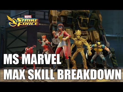 Ms Marvel Max Skill Breakdown - Marvel Strike Force