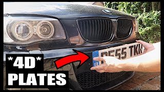 INSTALLING 4D NUMBER PLATES TO MY BMW! *Massive Difference*