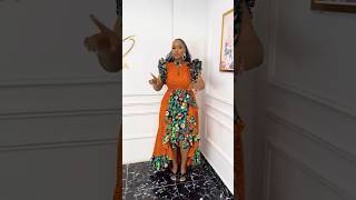 Stunning Ankara flower Shift Dress #zamakalefashion #afrifashion #africanclothing #africanfashion