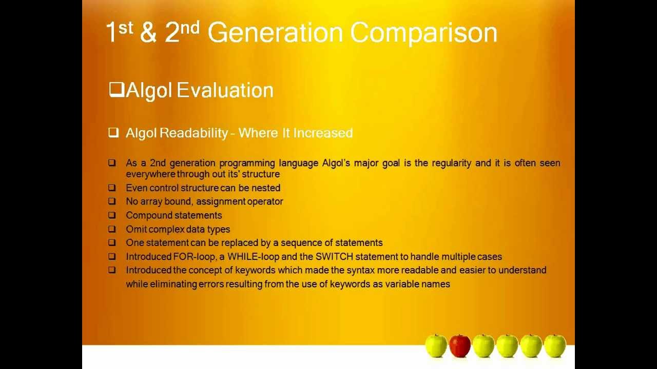 Programming Language Evaluation - Fortran Vs Algol