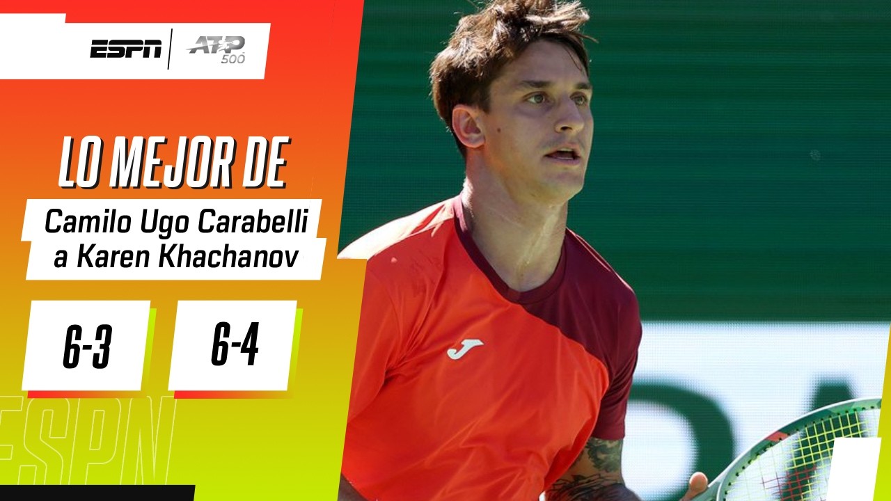 ¡LE SIENTA BIEN EL POLVO DE LADRILLO! UGO CARABELLI VENCIÓ A KHACHANOV EN BARCELONA | RESUMEN