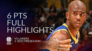 [BOX ] Warriors 129:125 Lakers 熱身賽數據