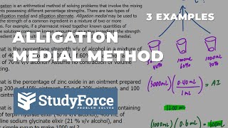 Alligation Medial Examples