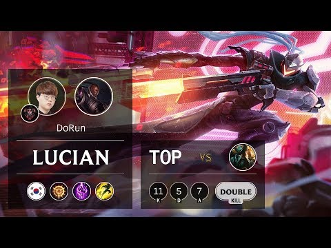 Lucian Top vs Gangplank - KR Grandmaster Patch 9.15