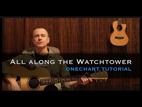 All Along the Watchtower Jimi Hendrix (Bob Dylan) guitar lesson and tab/chart download