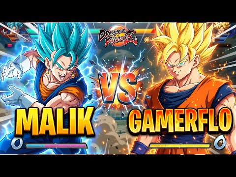 MALIK vs GAMERFLO ⚡🔥 INTENSE MATCH! | Dragon Ball FighterZ (DBFZ)