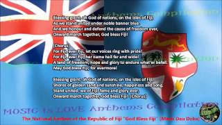 Fiji National Anthem “God Bless Fiji” with vocal and lyrics English
