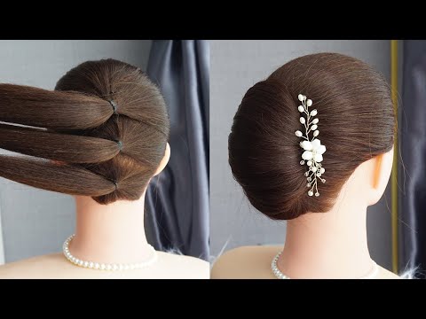 Simple French Bun Hairstyle Step By Step