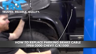 How To Replace Parking Brake Cable 1988-2000 Chevy C/K1500