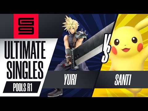 Yuri (Cloud) vs Santi (Pikachu) - Ultimate Singles Pools Winners Round 2  - Genesis 9