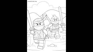 3 printable Ninjago coloring sheets #coloringpages #ninjago