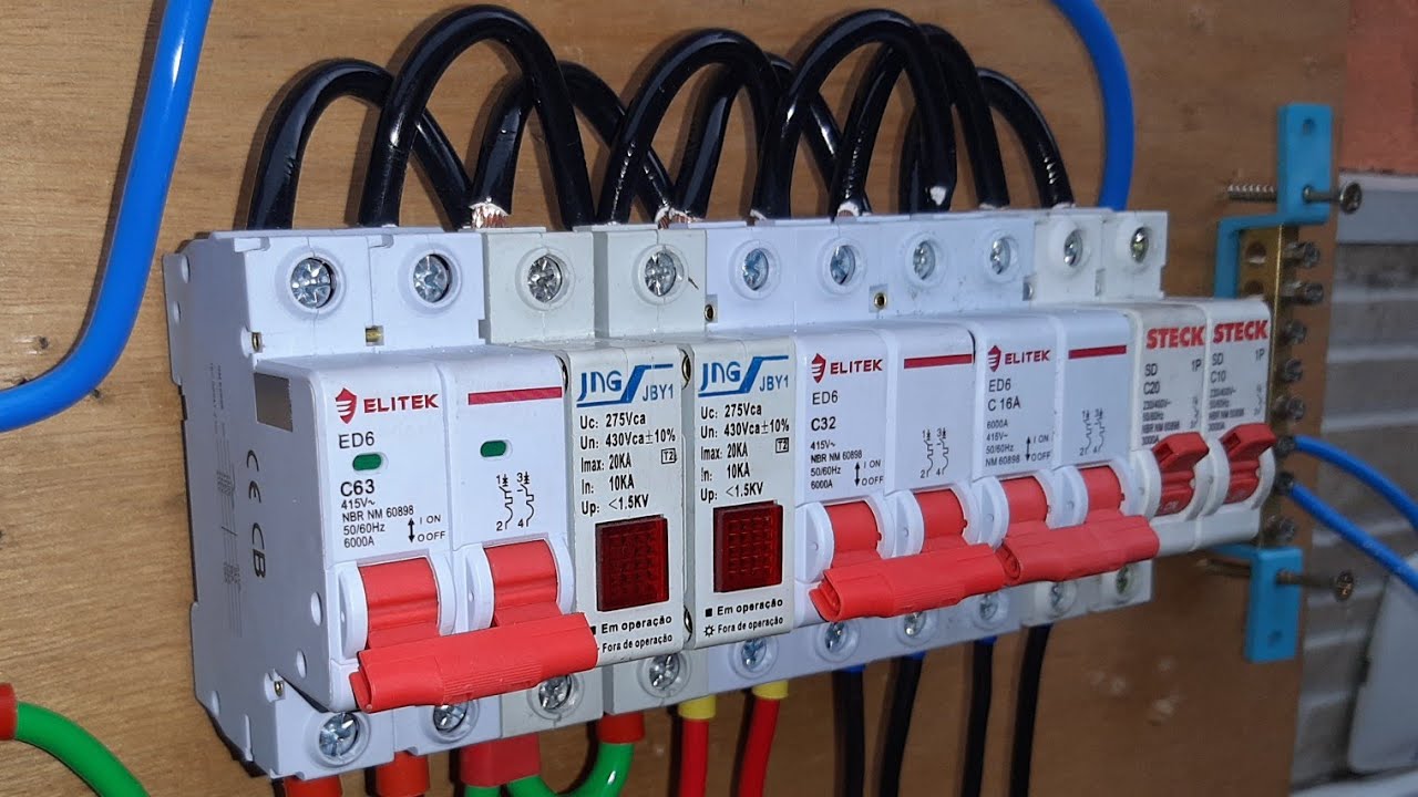 Quadro de distribuição bifasico sem IDR e sem pente fase