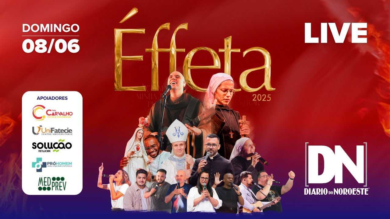 ÉFFETA 2025 - 2º DIA | DOMINGO 08/06 | AO VIVO DIRETO DE PARANAVAÍ - PR