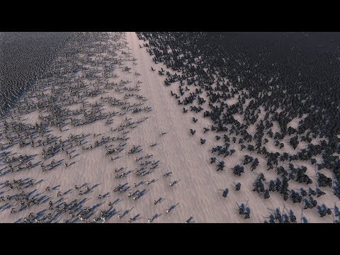 30.000 GONDOR SOLDIERS vs 20.000 URUK-HAI PIKEMAN - Ultimate Epic Battle Simulator