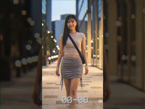 Soft Strides Through the City Lights