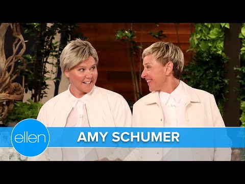 Amy Schumer Dresses Like Ellen and Explains Her Husband's Superpower