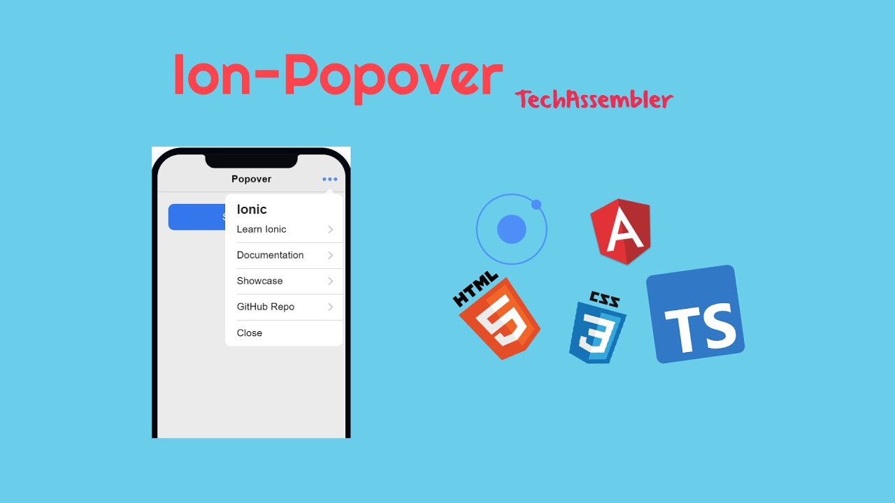 Ionic 5 - 17 Ion-popover