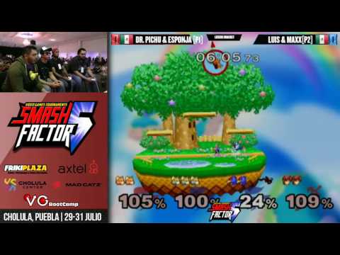 SF5 SSBM Doubles - Dr. Pichu & Esponja | Luis & MaxX - Smash Melee Losers Quarters
