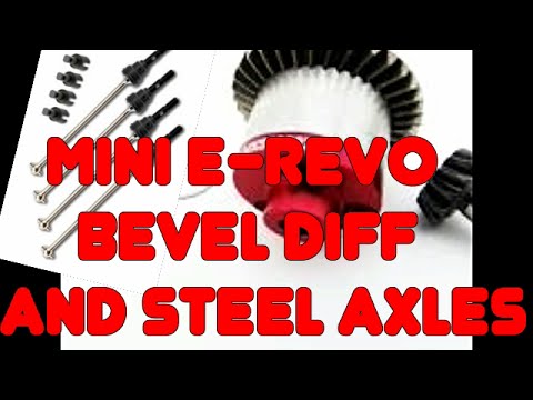 Traxxas Mini E-REVO VXL 1/16th scale brushless-Bevel ring and pinion and steel axles