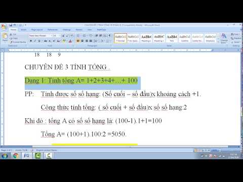 tính tổng 1+2+3+...và 1.2+2.3+3.4+...