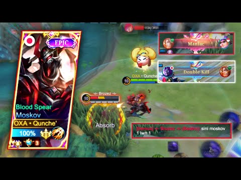 MOSKOV GOLD LANE VS BEATRIX !! BEST MOSKOV MONTAGE 2022 SPESIAL 1000 SUBSCRIBER 🥰🥳 - MLBB