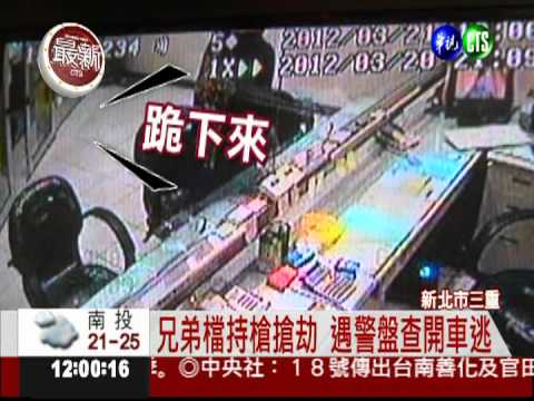 搶匪兄弟檔拒捕 警開17槍制伏