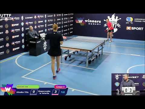 KHodko Yliia : Stepanovskaia Valeriia. League of Best Table Tennis 5 10:30 04.10.2020