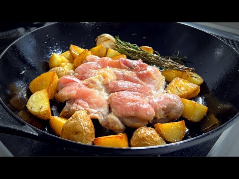 イタリアNo.1肉料理【鶏肉とポテト】圧倒的に皮がパリパリジューシー!