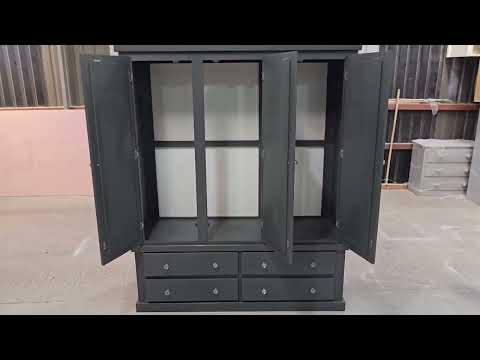 DEWSBURY 4 DRAWER TRIPLE IN DARK GREY 🇬🇧