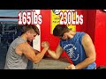 Teen Bodybuilder VS 6'5 230lb Bodybuilder/Strongman