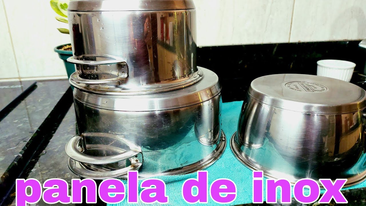 Limpe suas panelas de INOX fácil com esse produto/ como limpar panela de inox