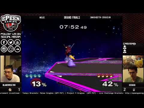 Smash @ TTH - Iceman (Marth) vs Bladewise (Peach) - Melee (Grand Finals)