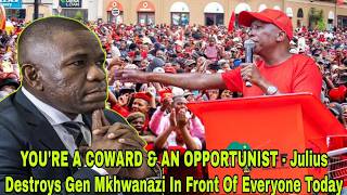 Download lagu YOU'RE A COWARD & THAT'S ALL YOU'LL  EVER BE - Julius Malema Sends SCARY Warning To Gen Mkhwanazi mp3